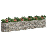 Vidaxl Gabion -Pflanzer erhöhte 600x100x100 cm verzinkte Eisen