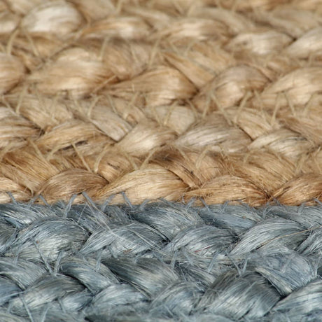VidaXL-Teppich handgefertigt mit olivgrünem Rand 210 cm Jute