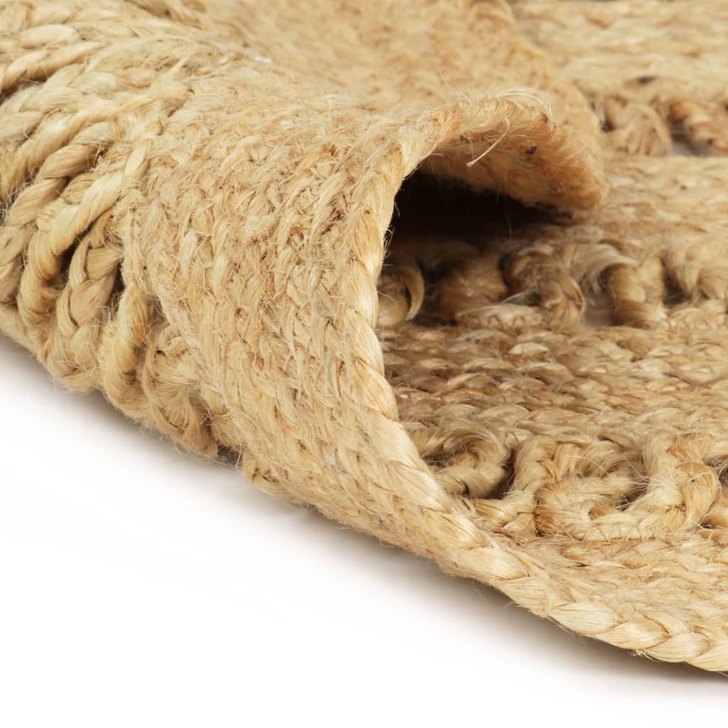 Vidaxl-Teppich handgefertigt 180 cm geflochtene Jute