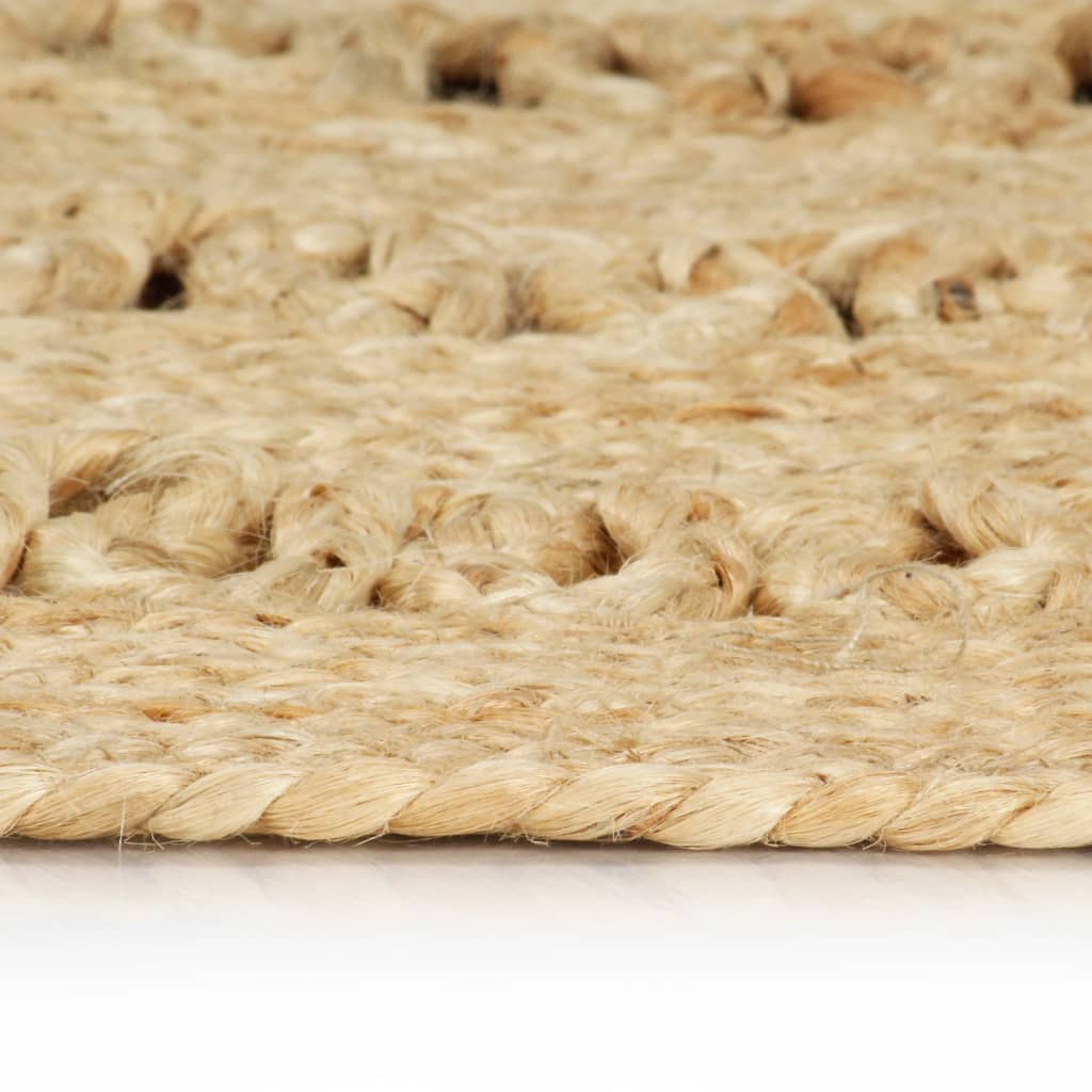 Vidaxl-Teppich handgefertigt 180 cm geflochtene Jute