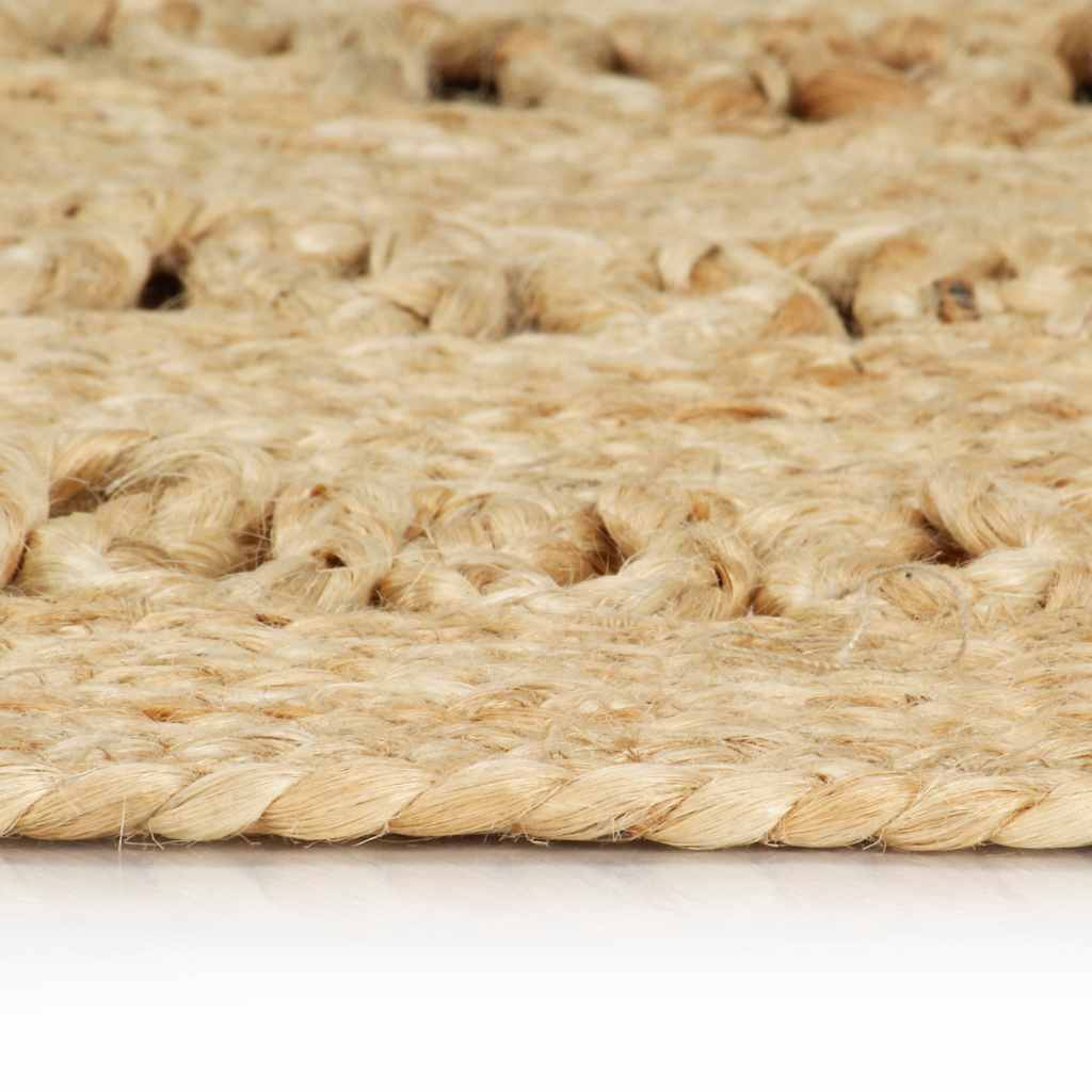 Vidaxl Teppich handgefertigt 210 cm geflochtener Jute