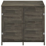 Vidaxl Garden Shed 102x52x112 cm Festkiefer -Holz -Anthrazit -gelöscht