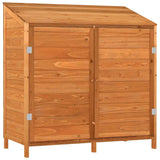 Vidaxl Garden Shed 102x52x112 cm Festkiefer Braun