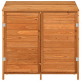 Vidaxl Garden Shed 102x52x112 cm Festkiefer Braun