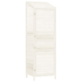 Vidaxl Garden Shed 55x52x174,5 cm Festkiefer weiß