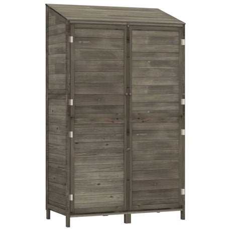 Vidaxl Garden Shed 102x52x174,5 cm Festkiefer -Holz -Anthrazit -gelöscht