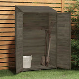 Vidaxl Garden Shed 102x52x174,5 cm Festkiefer -Holz -Anthrazit -gelöscht