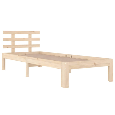 Vidaxl bedframe massief hout 75x190 cm