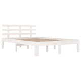 Vidaxl bedframe massief hout wit 120x190 cm