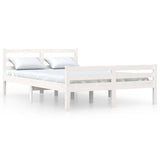 Vidaxl bedframe massief hout wit 150x200 cm