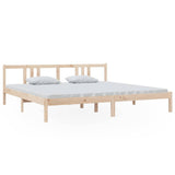 Vidaxl bedframe zonder matras massief hout 200x200 cm