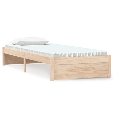 Vidaxl bedframe massief hout 75x190 cm