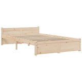 Vidaxl bedframe massief hout 120x190 cm