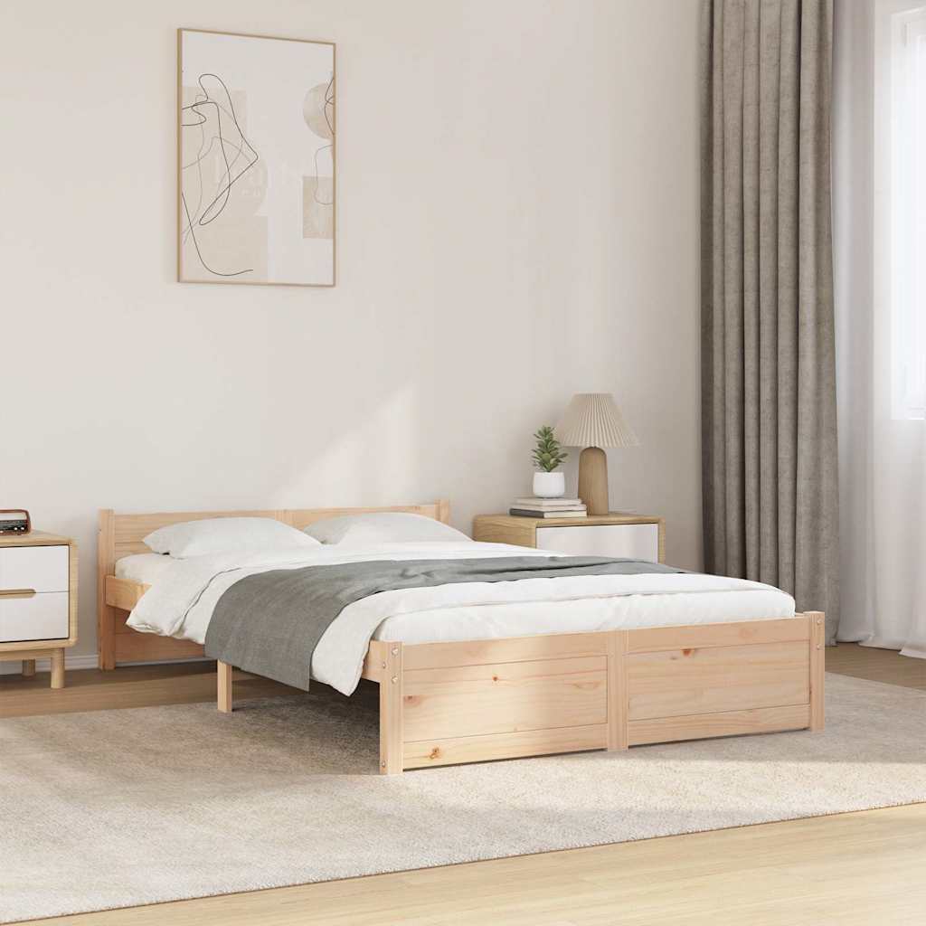 Vidaxl bedframe massief hout 120x190 cm