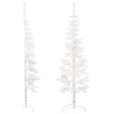 Vidaxl Kunstkerstboom Hälfte mit Standardschmal 120 cm Weiß