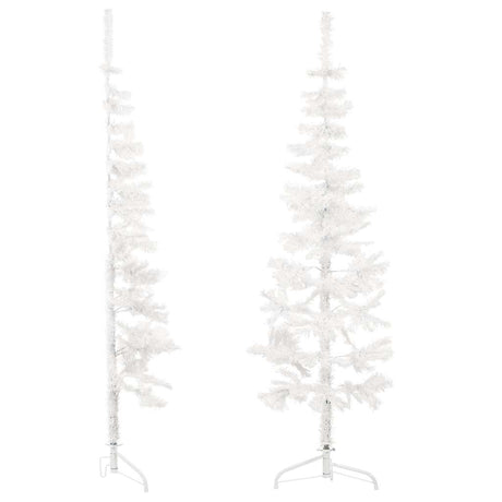 Vidaxl Kunstkerstboom Hälfte mit Standardschmal 120 cm Weiß