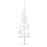 Vidaxl Kunstkerstboom halbe mit Standard schmal 180 cm Weiß