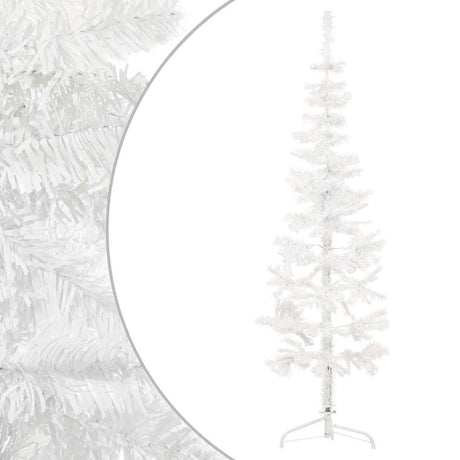 Vidaxl Kunstkerstboom halbe mit Standard schmal 180 cm Weiß