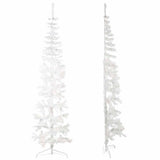 Vidaxl Kunstkerstboom Hälfte mit Standardschmale 240 cm Weiß