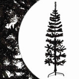 Vidaxl Kunstkerstboom Hälfte mit Standardschmaler 120 cm Schwarz