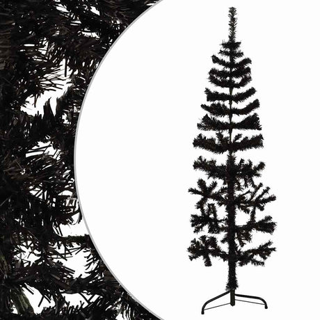 Vidaxl Kunstkerstboom Hälfte mit Standard schmal 150 cm Schwarz