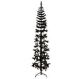 Vidaxl Kunstkerstboom Hälfte mit Standardschmaler 210 cm Schwarz