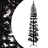 Vidaxl Kunstkerstboom Hälfte mit Standardschmaler 210 cm Schwarz