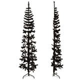 Vidaxl Kunstkerstboom Hälfte mit Standardschmaler 210 cm Schwarz