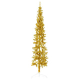 Vidaxl Kunstkerstboom Hälfte mit Standardschmaler 180 cm Gold gefärbt