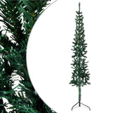 Vidaxl Kunstkerstboom halb mit Standardschmal 120 cm Grün