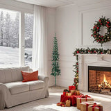 Vidaxl Kunstkerstboom halb mit Standardschmal 150 cm Grün
