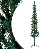 Vidaxl Kunstkerstboom halb mit Standardschmal 150 cm Grün