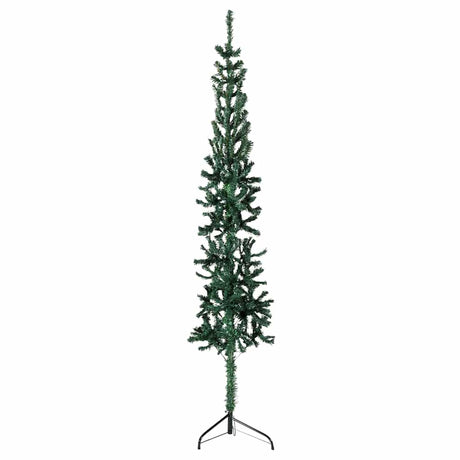 Vidaxl Kunstkerstboom halb mit Standardschmal 180 cm Grün