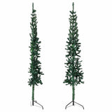 Vidaxl Kunstkerstboom halb mit Standardschmal 180 cm Grün