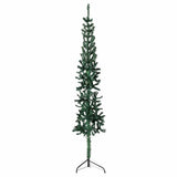 Vidaxl Kunstkerstboom halb mit Standardschmale 240 cm Grün