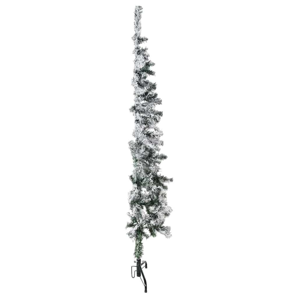Vidaxx Künstliche Weihnachtsbaumhälfte mit Schnee schmal 150 cm