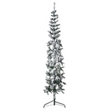 Vidaxl Kunstkerstboom halbe mit schneebedeckten 240 cm