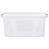 Vidaxl -Speicherboxen 2 ST mit Deckel 32 l transparent