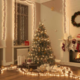 Vidaxl Light Girland Cluster mit 2000 LEDs warm weiß 17 m PVC