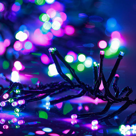 Vidaxl Light Girland Cluster mit 3000 LEDs Pastell Multicolour 23 m PVC