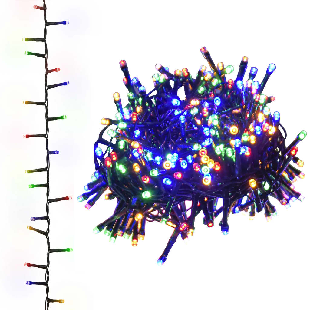 Vidaxl Light Garland Compact mit 3000 LEDs Multi -Colored 65 m PVC