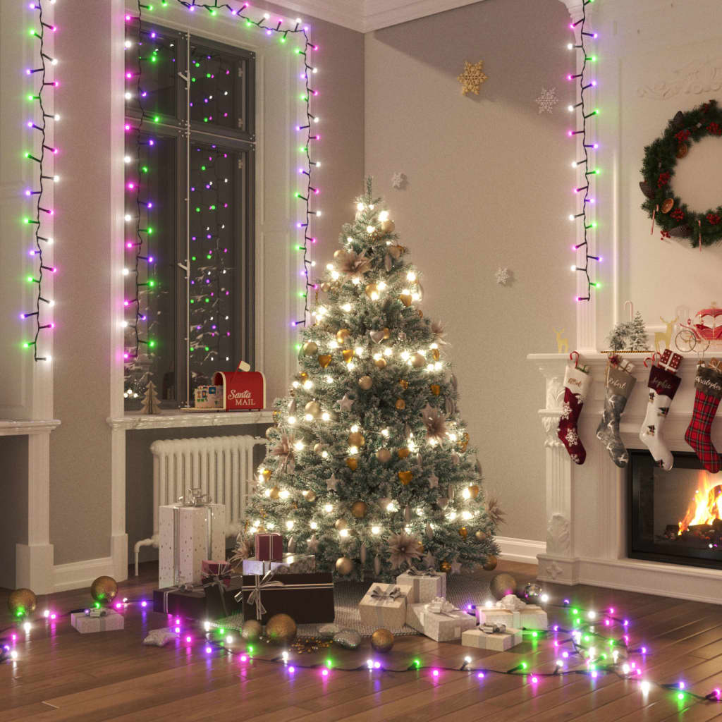 Vidaxl Light Garland Compact mit 3000 LEDs Pastell mehrfarbig 65 m PVC