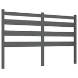 Vidaxl hoofdbord 126x4x100 cm massief grenenhout grijs