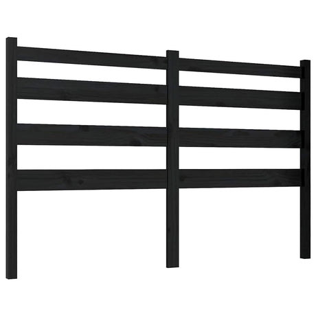 Vidaxl hoofdbord 166x4x100 cm massief grenenhout zwart