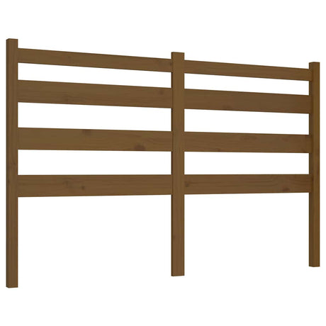 Vidaxl hoofdbord 206x4x100 cm massief grenenhout honingbruin