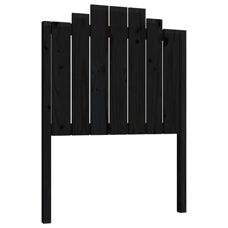 Vidaxl hoofdbord 81x4x110 cm massief grenenhout zwart