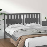 Vidaxl hoofdbord 155,5x4x100 cm massief grenenhout grijs