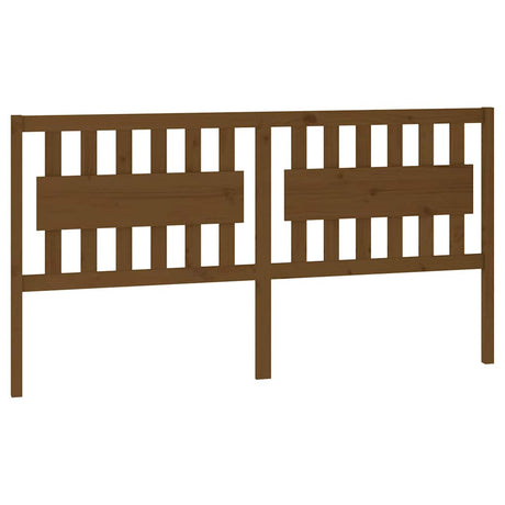 Vidaxl hoofdbord 185,5x4x100 cm massief grenenhout honingbruin