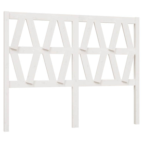 Vidaxl hoofdbord 126x4x100 cm massief grenenhout wit