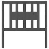 Vidaxl hoofdbord 96x4x100 cm massief grenenhout grijs